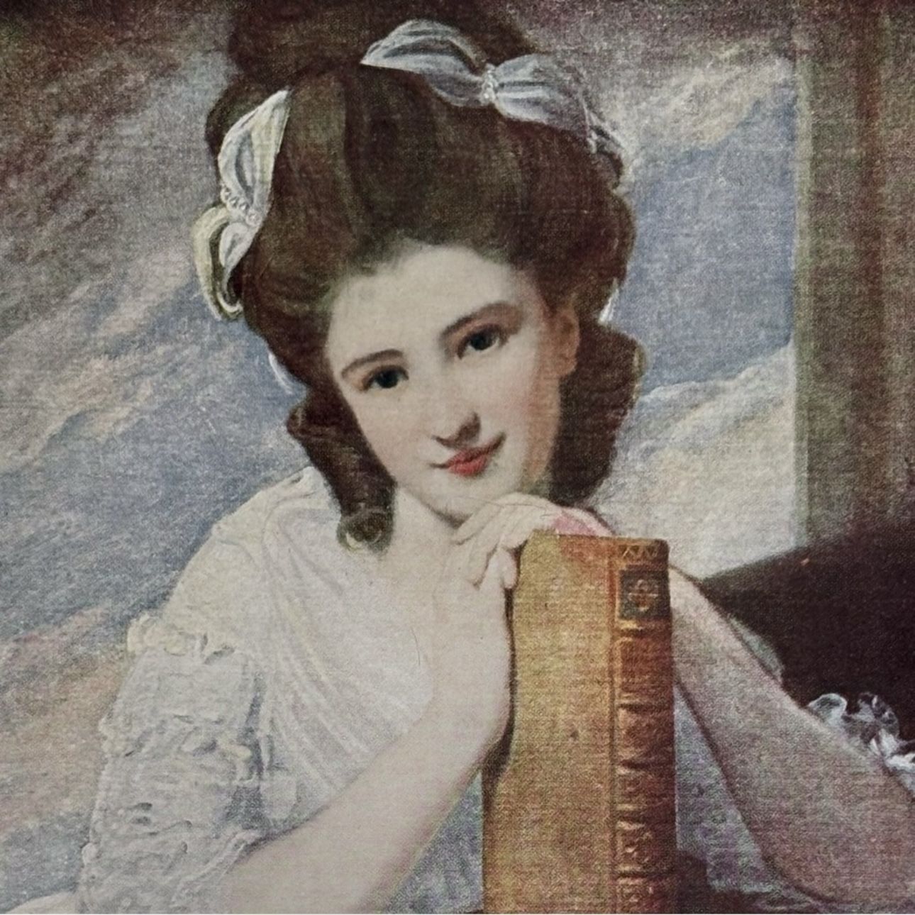MISS BENEDETTA RAMUS English George Romney Fine Art Print 1900 Vintage Original Antique London England Printed Collectible ARTIST PAINTER