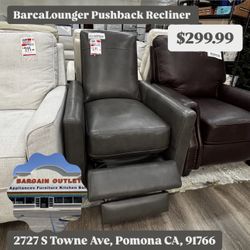 BarcaLounger Pushback Gray Recliner 