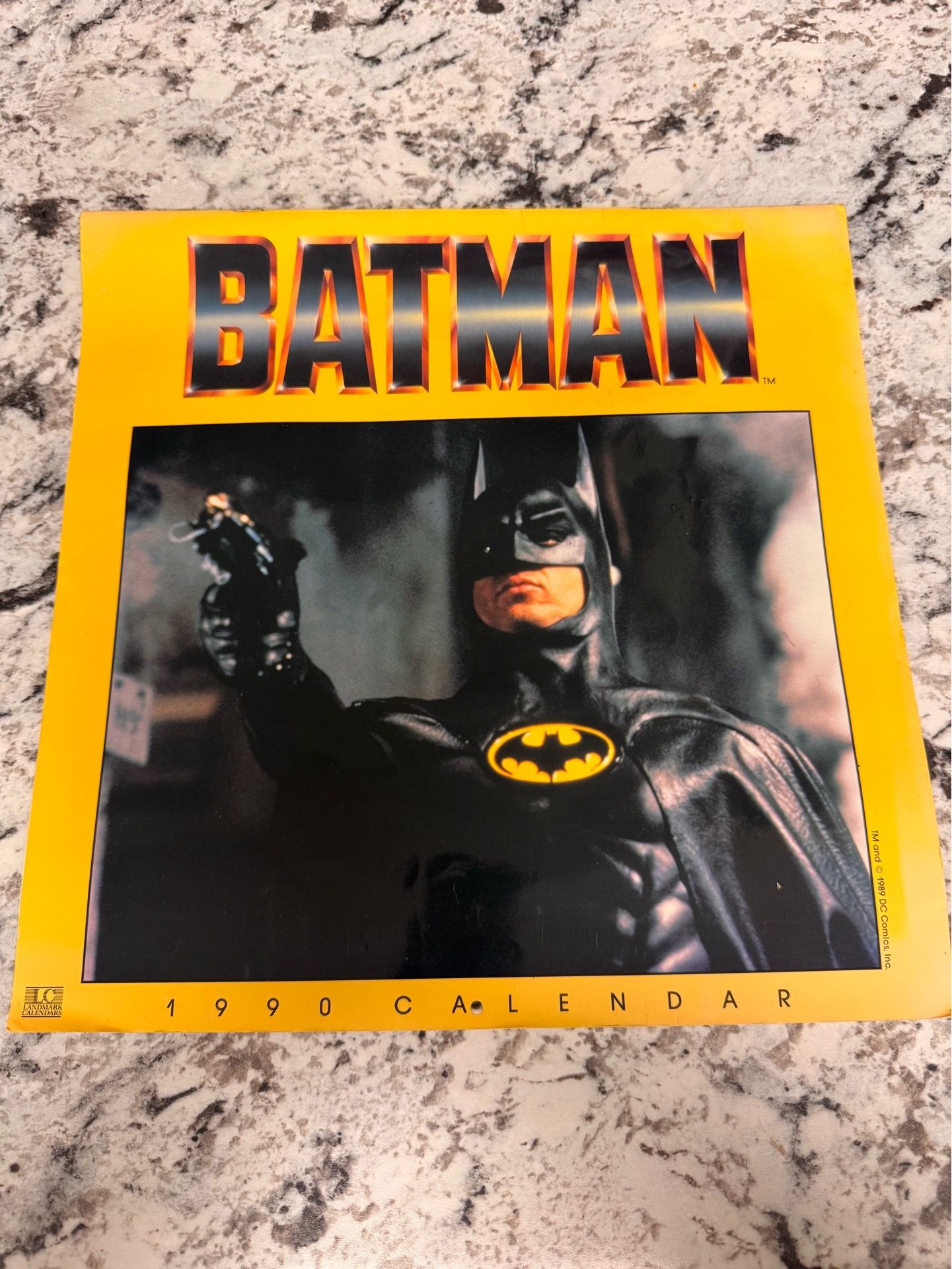 1990 Original Batman Calendar