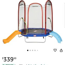 little tikes climb and slide trampoline, 7 Ft