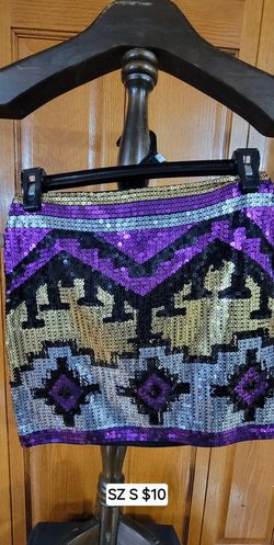 Womens Multicolor Skirt Size S