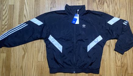 ジャケット・アウター adidas REKIVE WOVEN TRACK JACKET adidas originals Rekive Woven Track Jacket 'White Black' HR8590