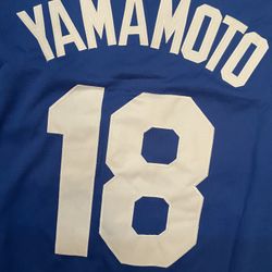 New blue Yamamoto new 2025 World Series patch Jersey                                                                                             