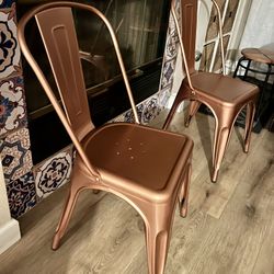 JEROMES Two Metal Chairs, NEW!