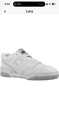 New New balance 550 white white big boy size 6.5