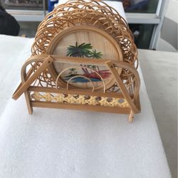 Handmade Coasters With Tropical Painting 