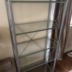 Glass shelf unit