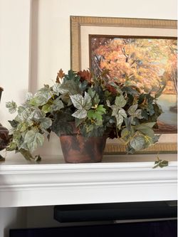 Faux Silk Ivy Planter