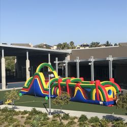 Bounce House And 68 Ft Obstacle Course 