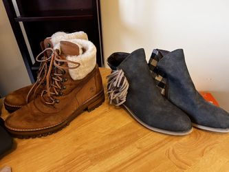 Timberland Boots Size 8.5 Women’s , Cute Gray Ankle Boots Size 8 Women’s 