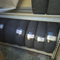 Used Motorcycle tireslet me know the size you need (contact info removed).  All tires are $25