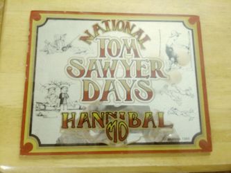 Vintage tom sawyer advertising mirror