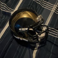 James Laurinaitis signed mini helmet 