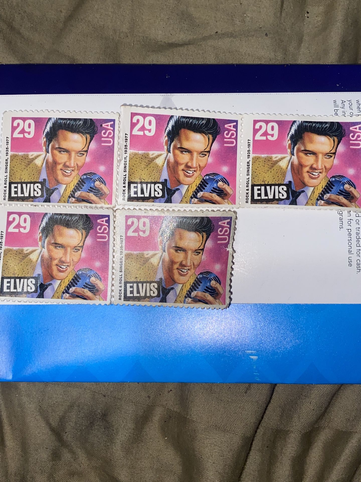 1993 - 29 cent Elvis Presley 5 in perfect condition