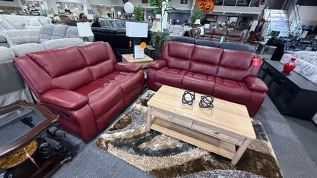 2 PC RECLINER SOFA AND LOVESEAT
