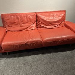 Italian Leather Couch 