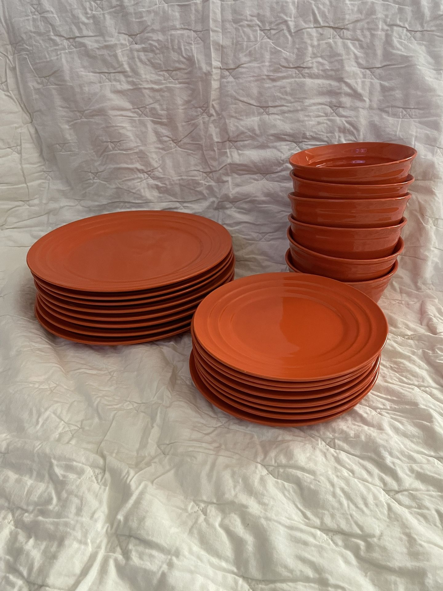 Rachael Ray Orange Dinnerware Set