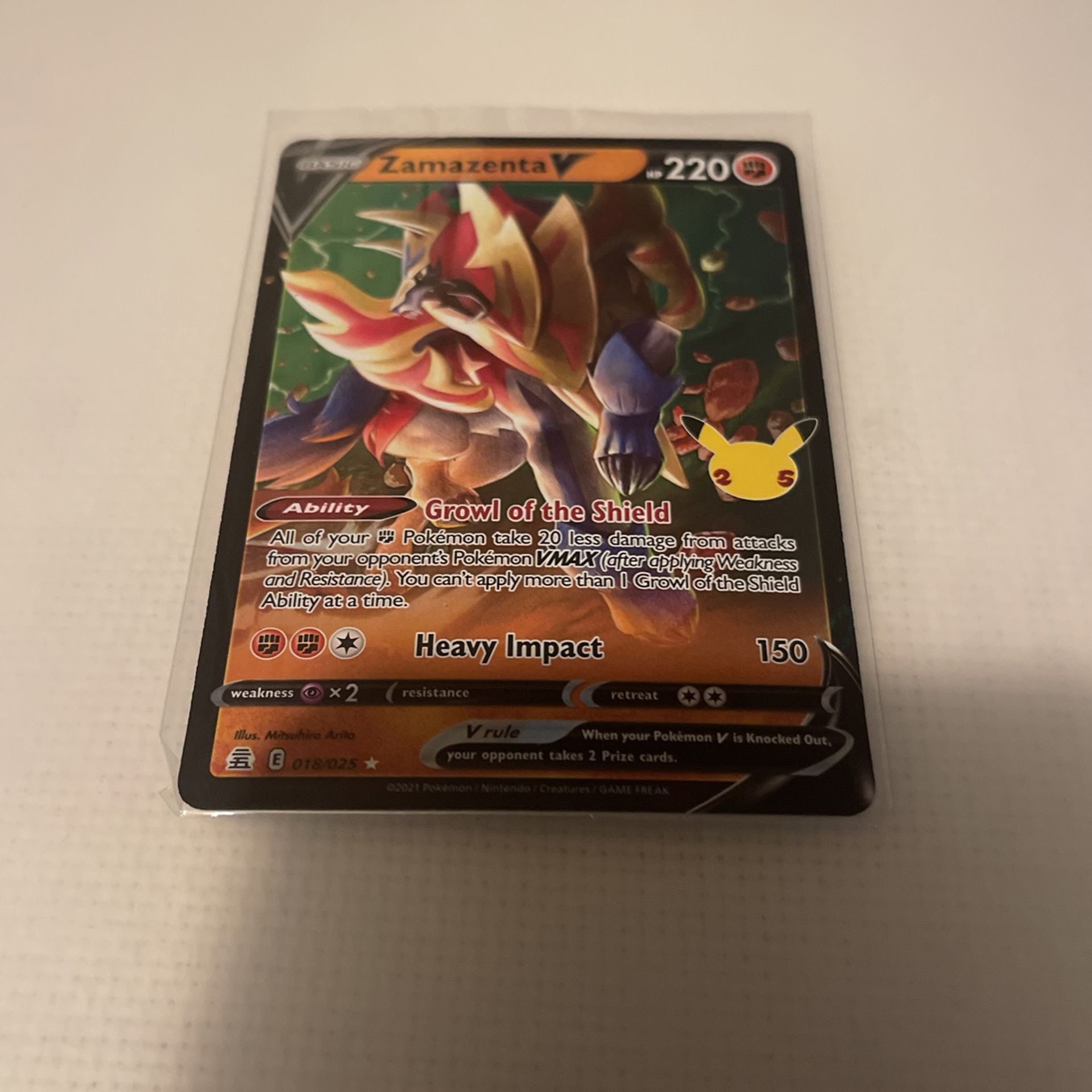 Pokémon Celebration Zamazenta V 18/25