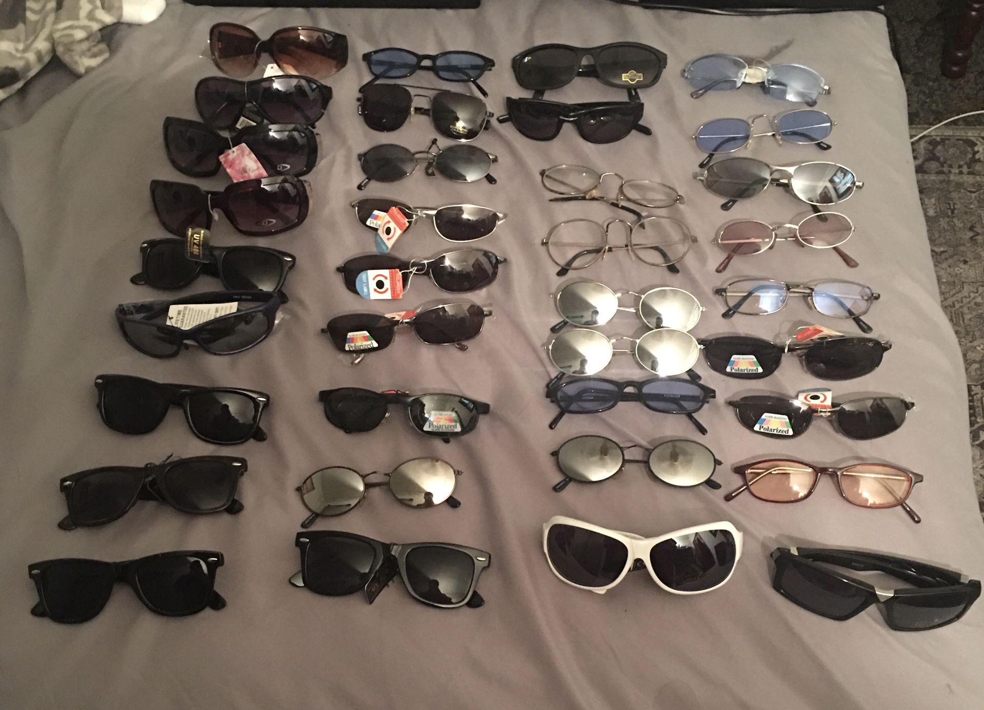 A Bunch of pairs of sunglasses!!!!