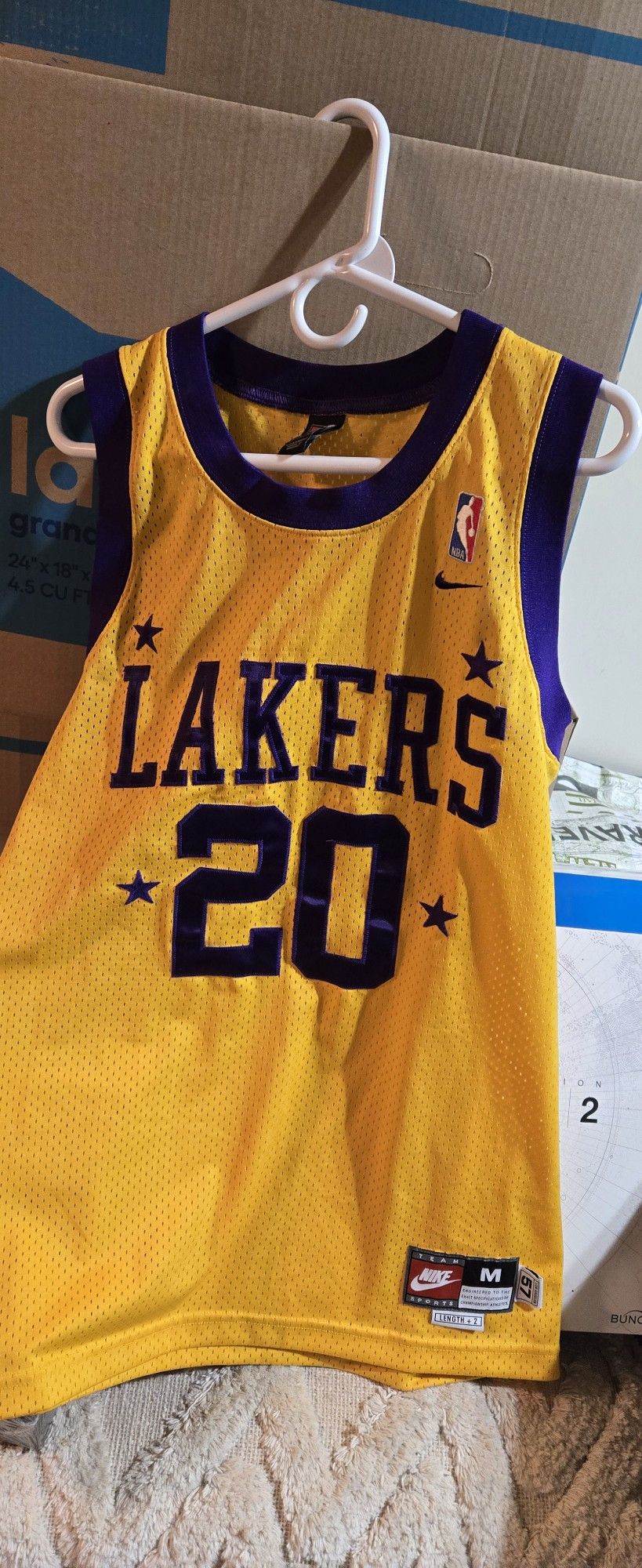 Throwback Nike GARY PAYTON LAKERS JERSEY.