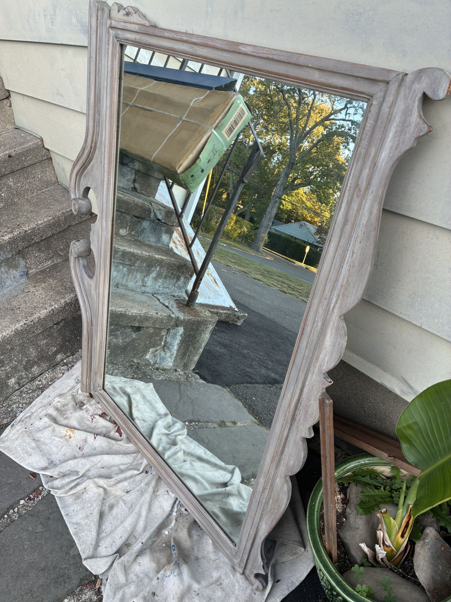 Vintage 1958 Stroupe Mid-Century Mirror – Model B-4785 – Factory Stamped