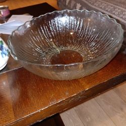 Pressed Glass Bowl Vintage