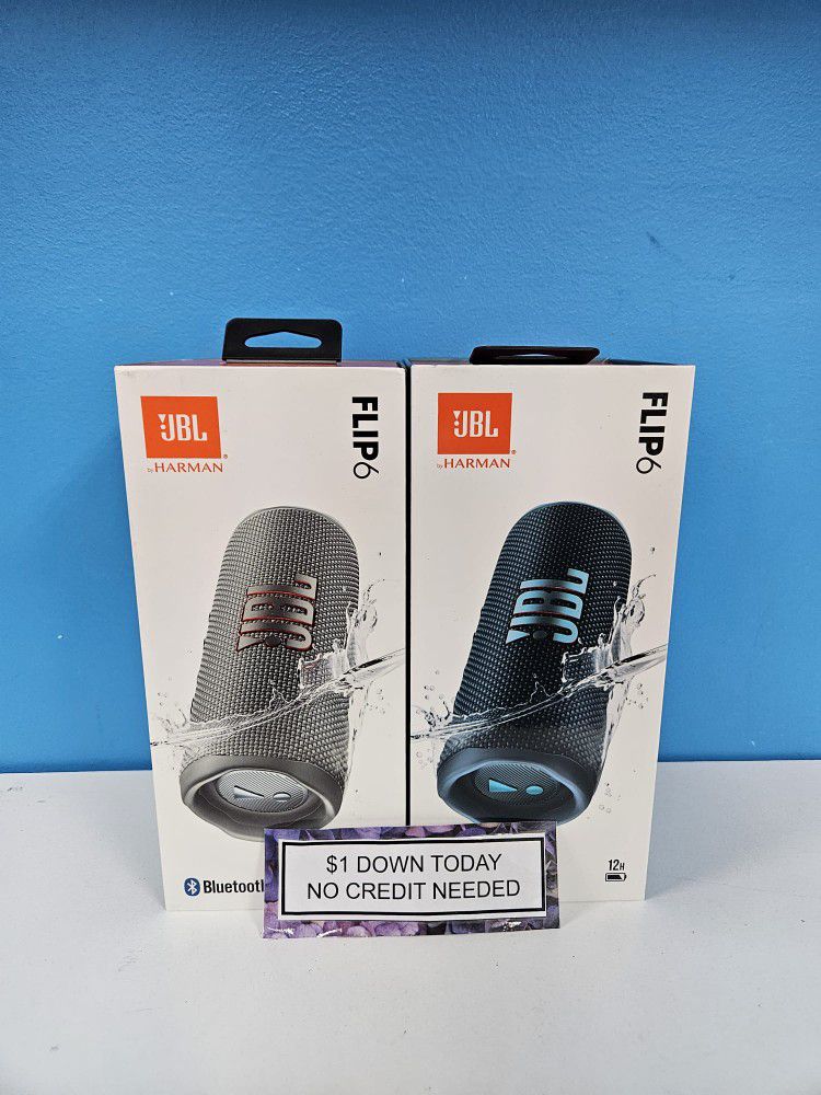 JBL Flip 6 Bluetooth Speaker -PAY $1 To Take It Home - Pay the rest later -
