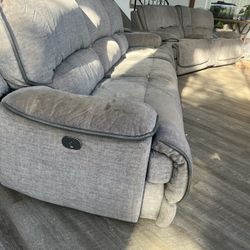 Power Reclining Couch and Love Set