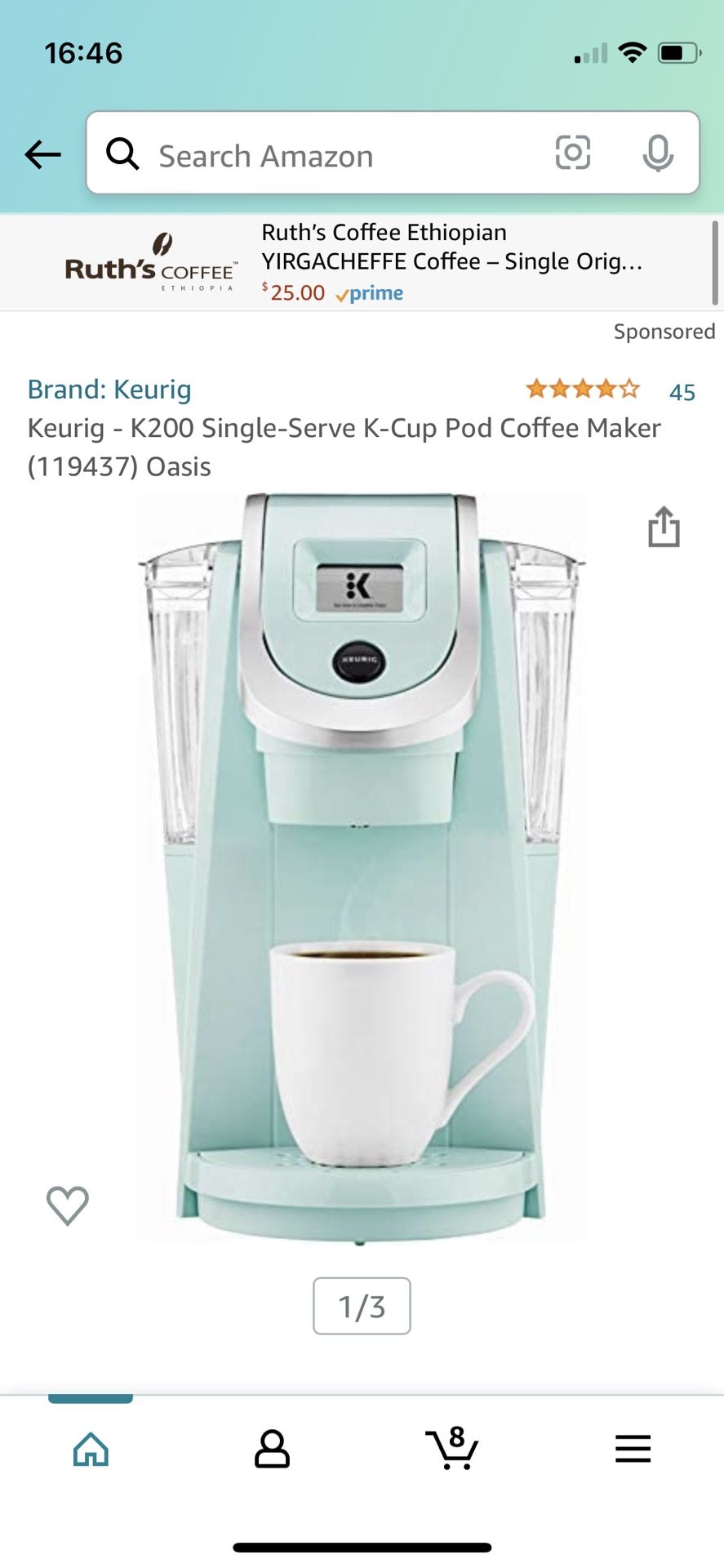 Keurig K-Café SMART Single Serve Coffee Maker with WiFi Latte & Cappuccino  3109 for Sale in Murfreesboro, TN - OfferUp