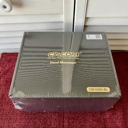 Cincom Rechargeable Hand Massager CM-026H-BL Black New Sealed Box