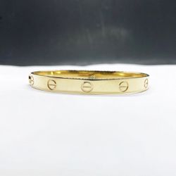 14k gold Love bracelet