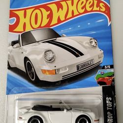 2026 Hot Wheels White Porsche 911 Turbo Cabriolet 52/250 Drop Tops 3/5