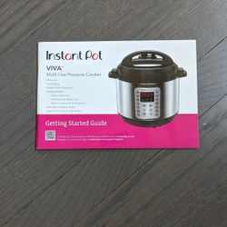 Instant Pot Viva Starting Guide Booklet