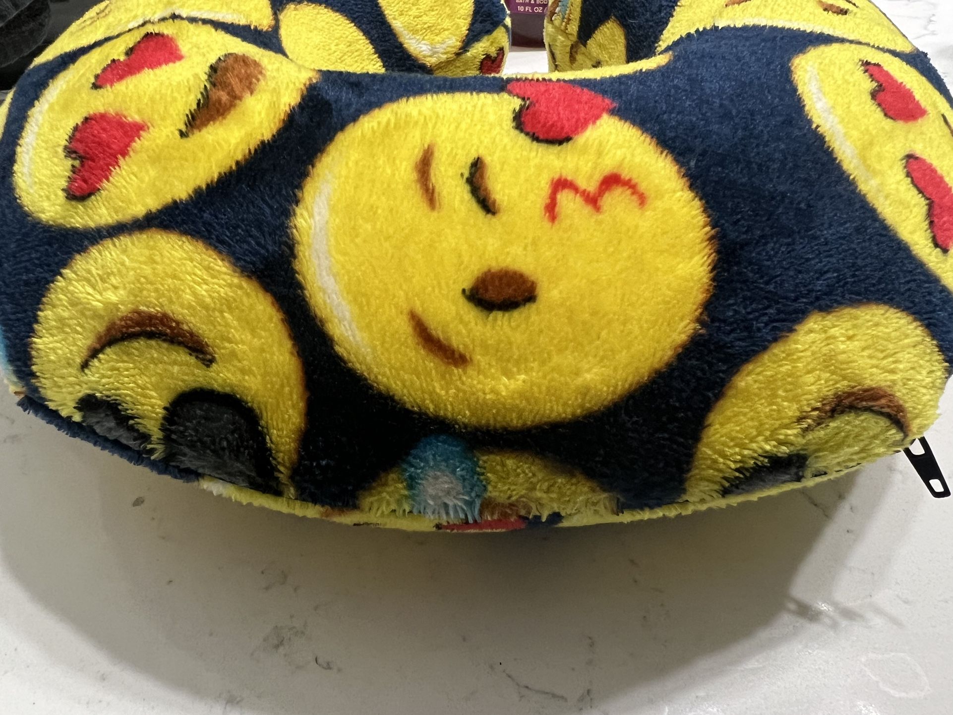 Kids Emoji Neck Support Travel Pillow