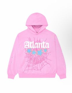 Sp5der Atlanta Hoodie Pink