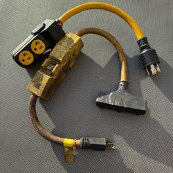Extension Cord Multi Plug Lot Of 2 