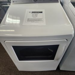 Profile 7.4 cu. ft. Smart Electric Drver in White with Sanitize Cycle and Sensor Dry, ENERGY STAR