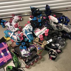 Rollerskates different sizes