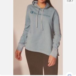 Champion Hoodie Sweatshirt Ladies Logo Animal Print 