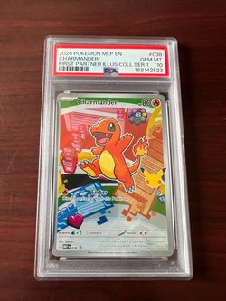 PSA 10 Charmander #038 Pokemon MEP First Partner Illus Collection card slab tcg