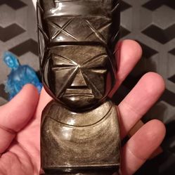 Hand Carved Obsidian Stone