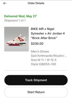 Air jordan retro 4 nigel sylvester brick after brick