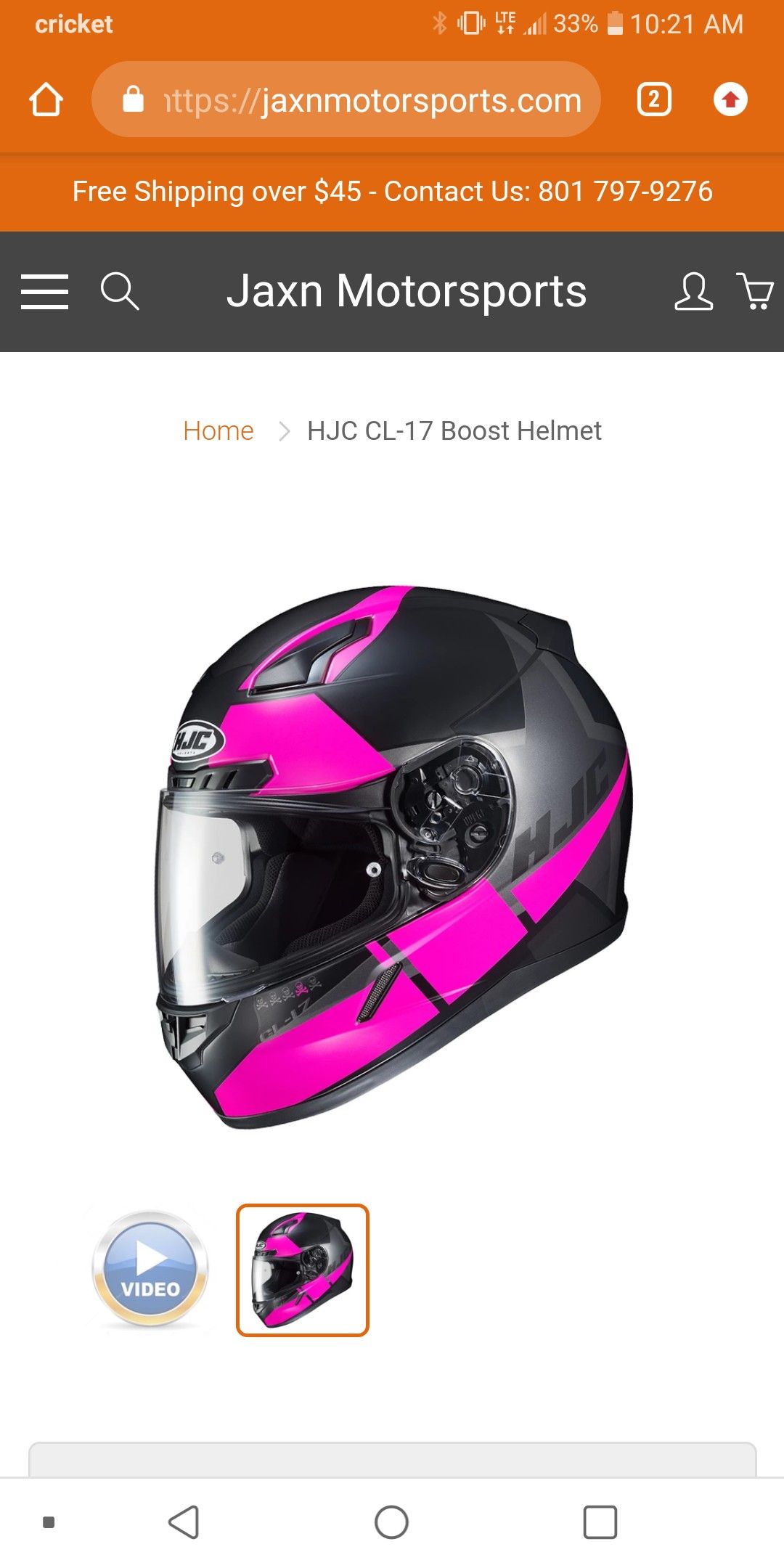 HJC CL-17 Boost Helmet sz M