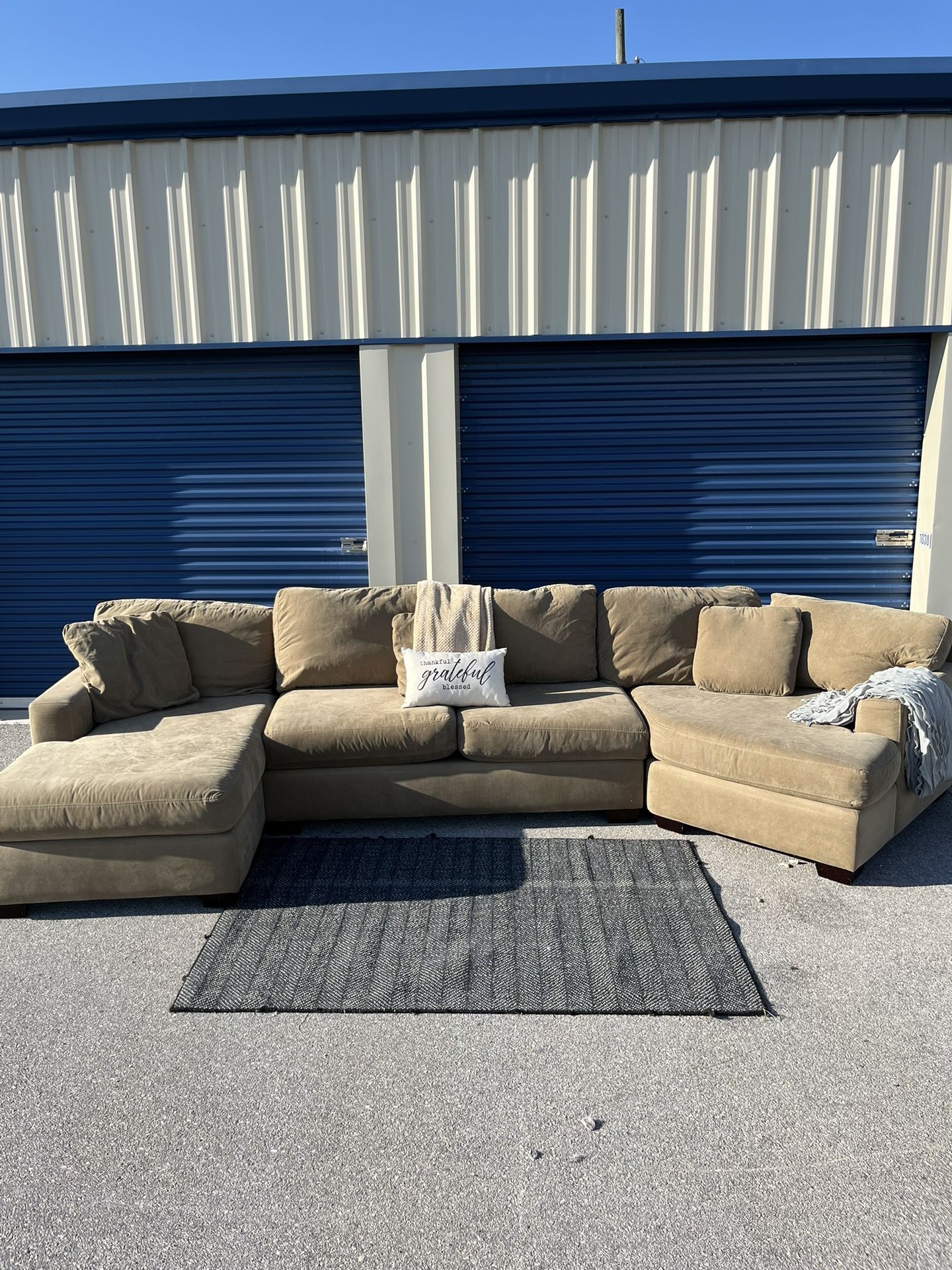 Light Brown Sectional Free Delivery