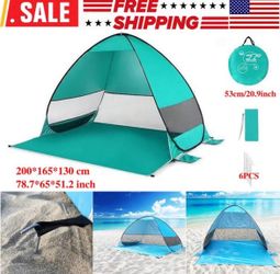 New Pop Up Portable Beach Canopy Sun Shade Shelter Outdoor Camping Fishing Tent Mesh Outdoor Shade Tent, Beach Tent