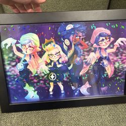 Splatoon framed art