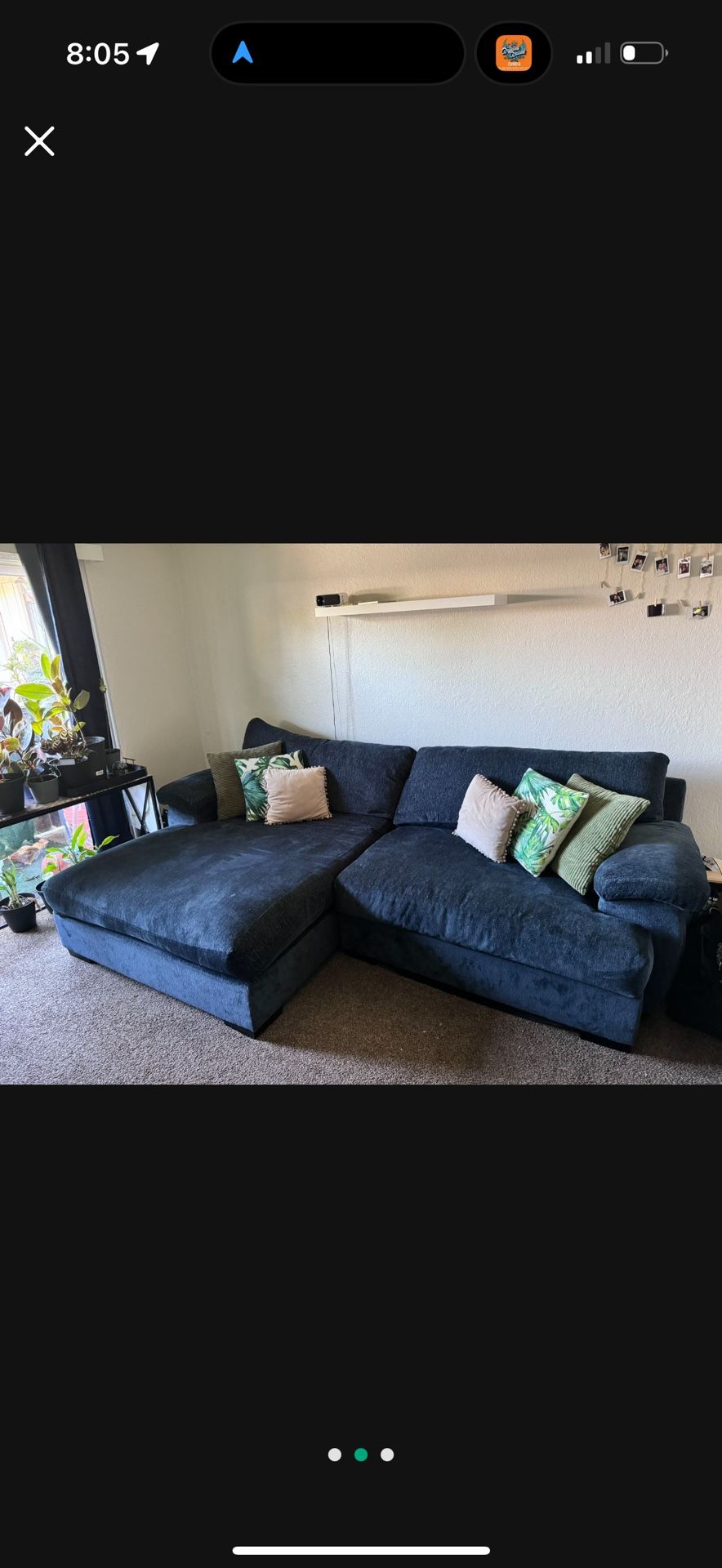 Blue Cloth Couch