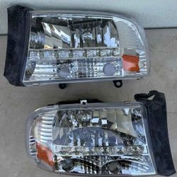97-04 DODGE DAKOTA|98-03 DODGE
DURANGO LED HEADLIGHTS/FAROS/LIGHTS/
CALAVERAS/LUCES