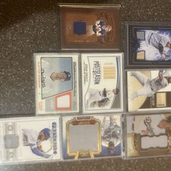 Baseball Football Autograph Jersey And  Bat Cards