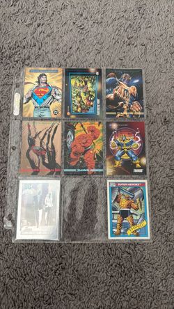Marvel and dc mix vintage collecting cards